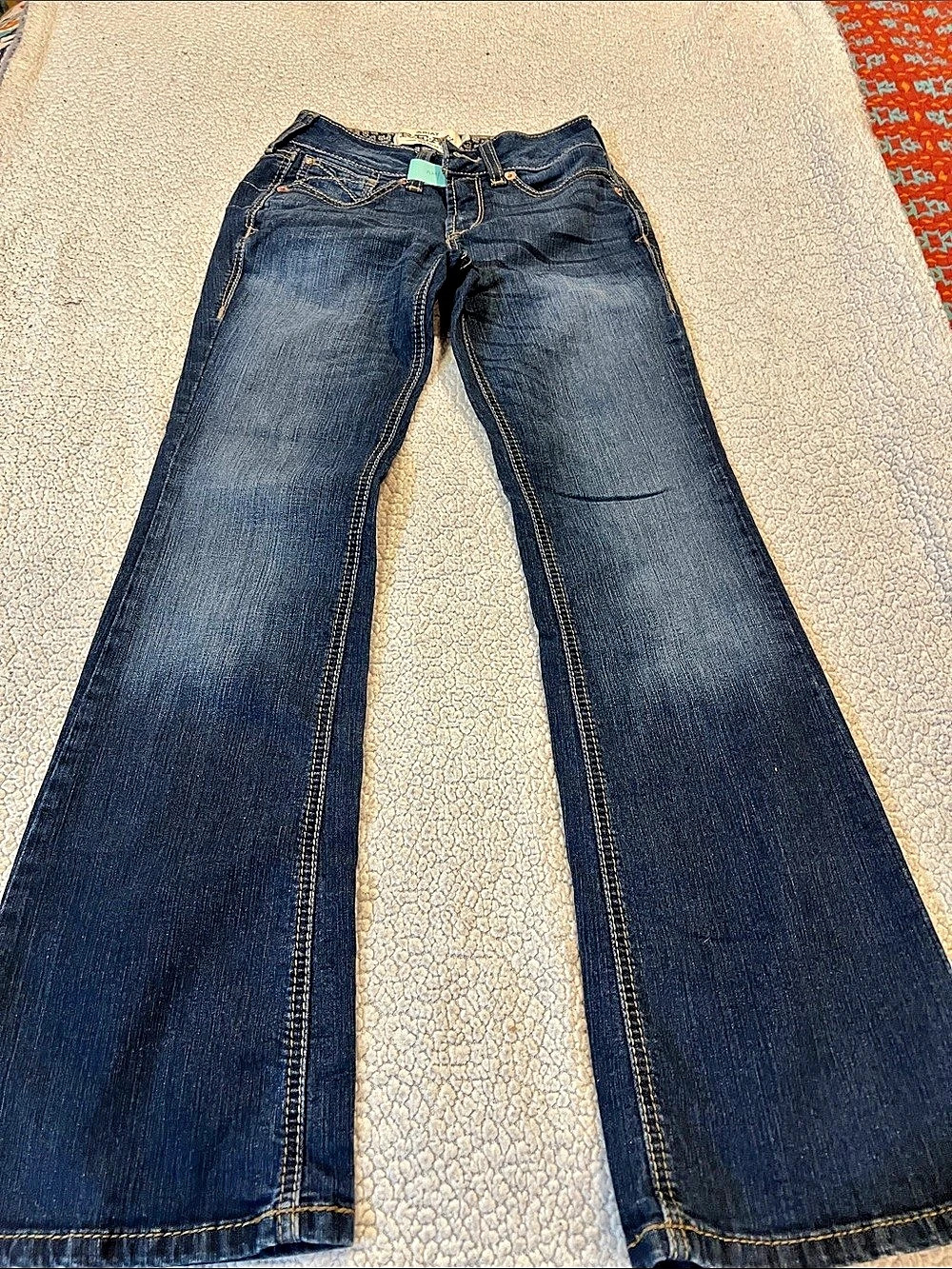 Ariat R.E.A.L. Boot Cut Jeans Blue Waist 26S